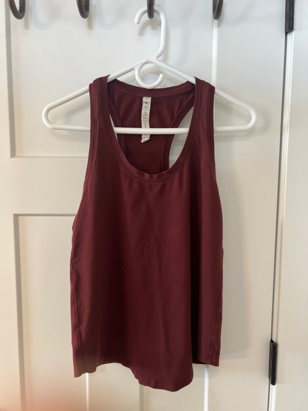 Lululemon Racerback Tank Top Size 4 Mauve Pink Pima Cotton Athletic